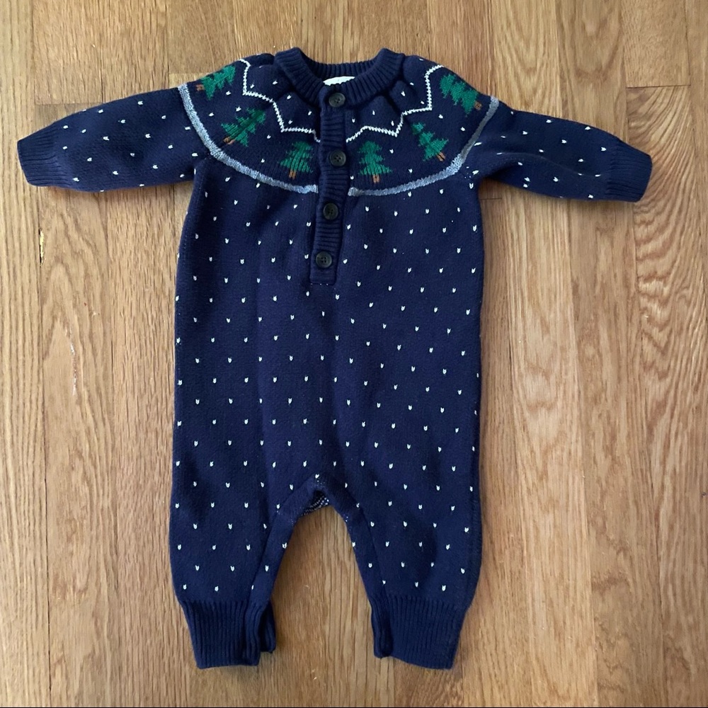 Hanna Andersson Sweater Romper EUC 3-6m